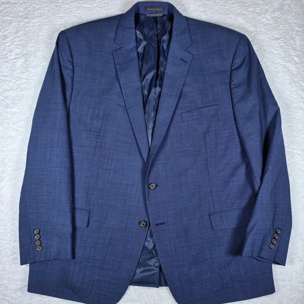 Lauren Ralph Lauren Mens 48R Blue Wool 2-Button L/S Blazer RN69456